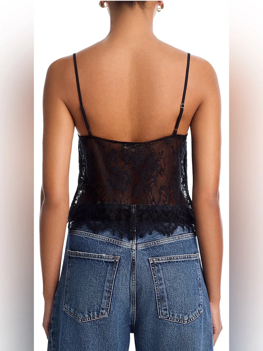 L'AGENCE Caylee Lace Cami - Black - Picture 4 of 7